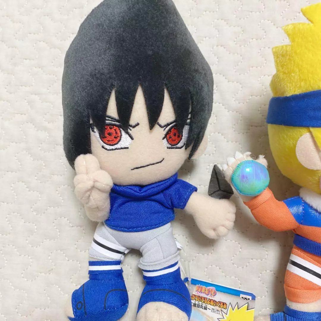 NARUTO Stuffed Toy Plush Set Sasuke Itachi Kakashi Rare Vintage Anime  Figure JPN