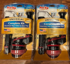 QTY Lot 2 Korky QuietFILL Platinum Complete Universal Toilet Repair Kit 4010 New
