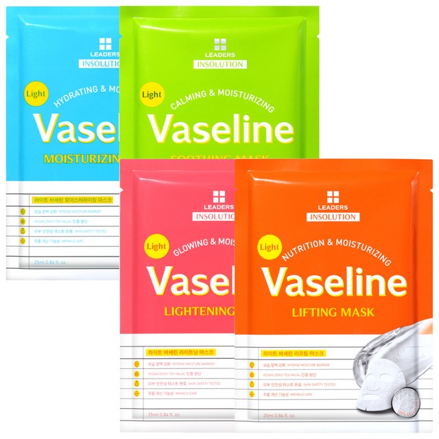 LEADERS Korean Vaseline Facial Mask Sheet Moisture Nourishing Face Pack