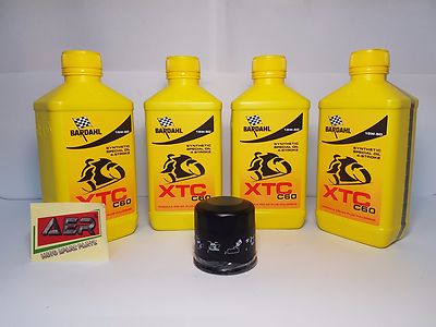 KIT Ölwechsel Motoröl Bardahl XTC C60 15W50 Honda CBR RR Fireblade SP 1000