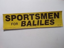 Gerald Baliles for VA Governor Sportsmen for Baliles Bumper Sticker 11.5" x 3 "
