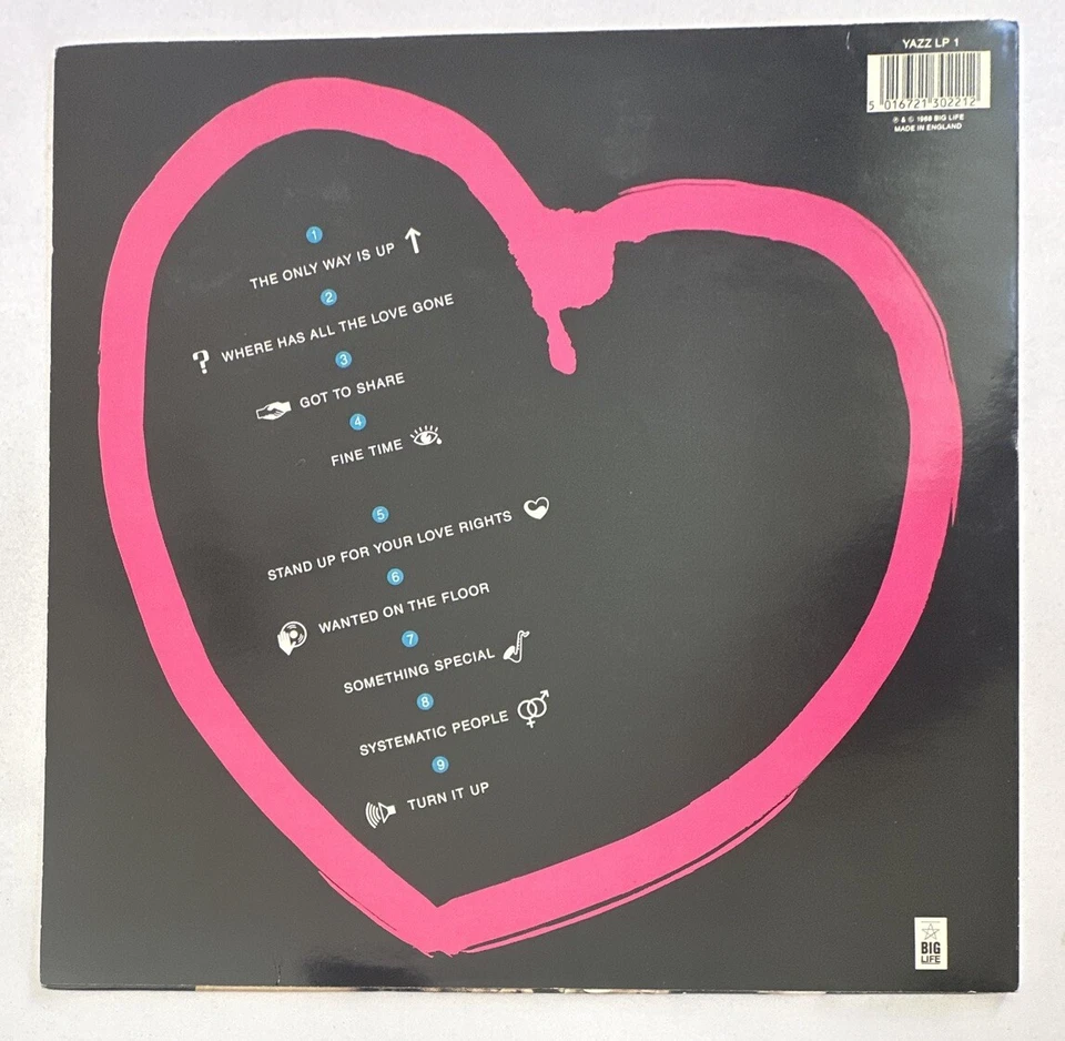 Yazz ~ Wanted ~ Album Vinyl Record  + Inner Sleeve 1988 Pop EX / EX - Image 3 of 4