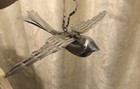 Rare Set Of  2 BIRD Metal Christmas Ornaments 7” Birds In Flight Aluminum? — photo 8