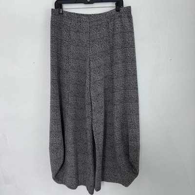 Alembika Knit Elastic Waist Punto Pants Black White size 3 (10-12) Large