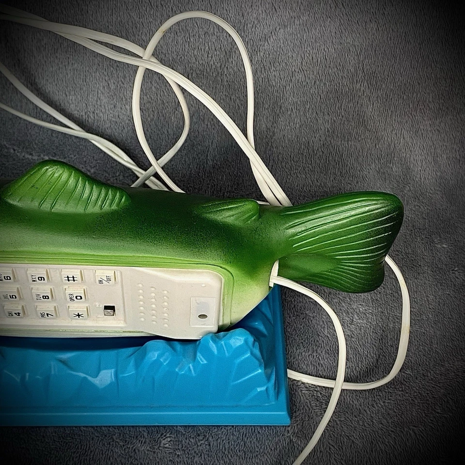 Landline Phone - Rainbow Trout Fish -  Novelty - Fish And Chips Themed - Tested - Image 3 of 4