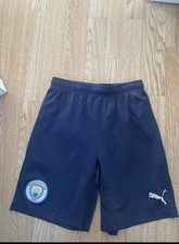 Manchester City boys girls football shorts age xs approx 7-8 years