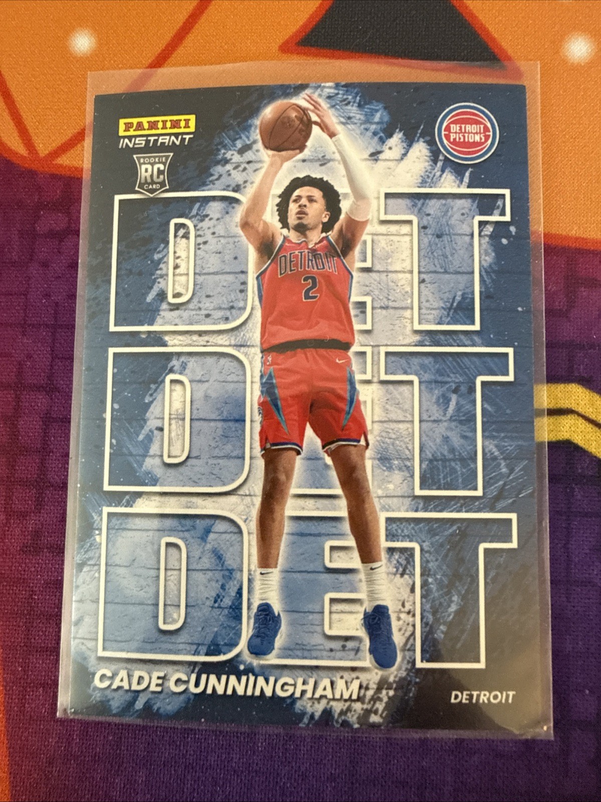 2021-22 Panini Instant My City Cade Cunningham RC #MC9 /1496 Detroit Pistons