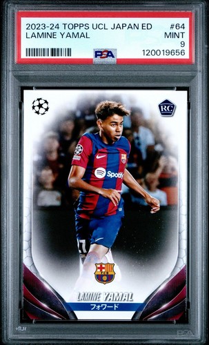 2023-24 Topps UCL Japan Edition Lamine Yamal  #64 Rookie RC - PSA 9 FC Barcelona