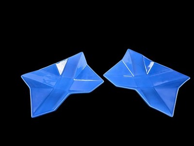 Vintage ASA Kubistisch Schale - 16x20 cm - Blau - 1990er