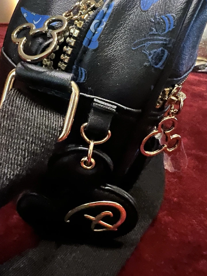 Mickey Fantasia Black Embroidered Crossbody Bag - Image 4 of 4