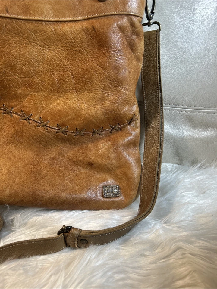 Bolsa Bed Stu Celta tiracolo marrom ponto chicote rara! 14x12! Esgotado! - Imagem 3 de 4