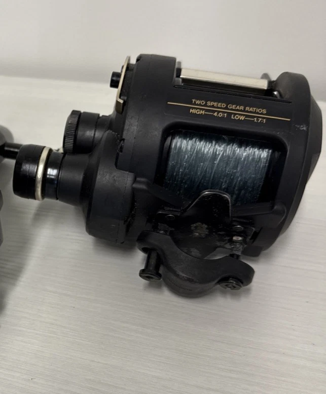 Carrete de pesca Shimano TLD 20-2 velocidad palanca arrastre juego grande usado en buen estado Foto 3 de 4