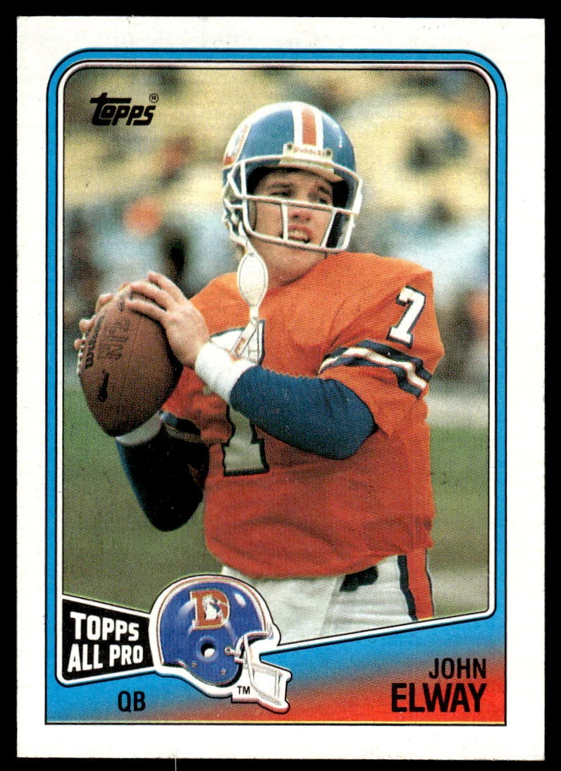 1988 Topps #23 John Elway FOOTBALL Denver Broncos