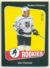 2024-25 Upper Deck Parkhurst Champions Rookies Black #269 AKIL THOMAS RC 08/10