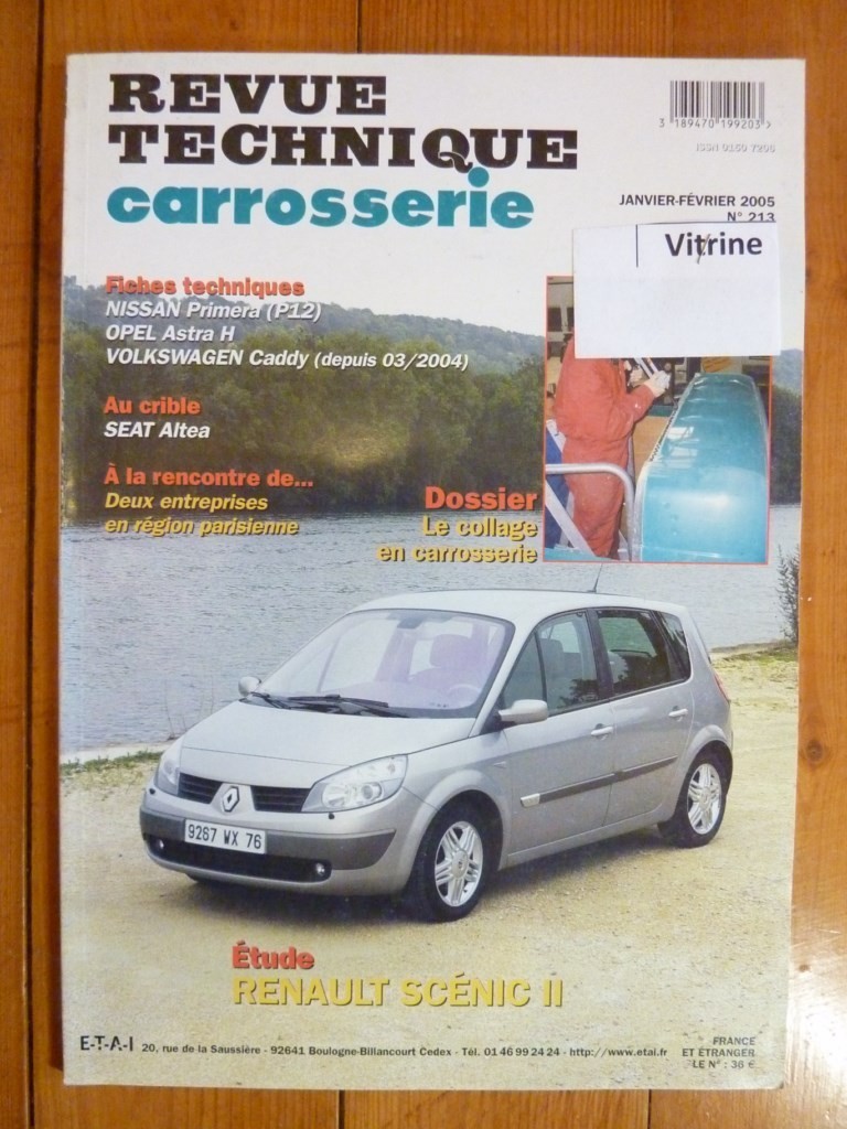 Revue Technique Carrosserie Renault Scenic II en état comme neuf sous film d'origine
