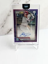 2024 Bowman Chrome 1st  EDUARDO TAIT  PURPLE  /250  AUTO #CPA-ET  -Phillies
