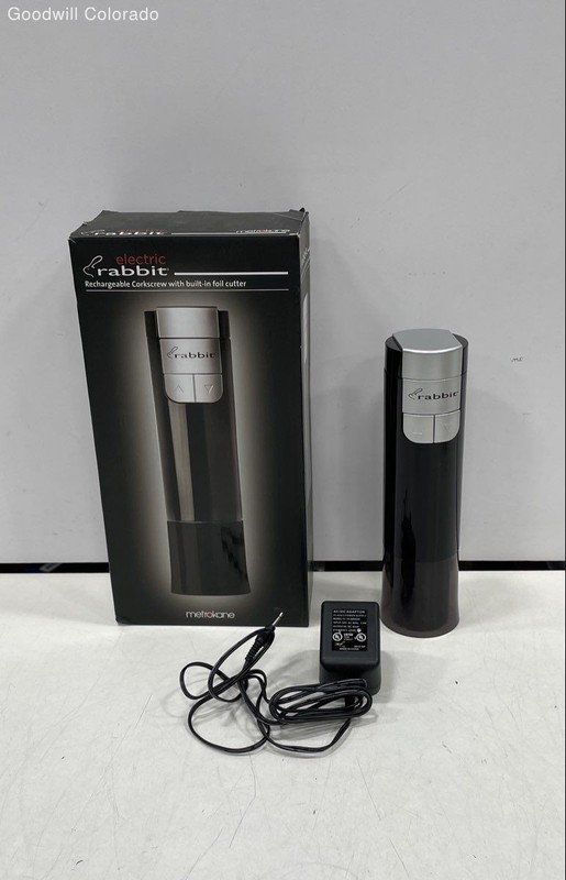 Metrokane Electric Rabbit Rechargeable Corkscrew In Box