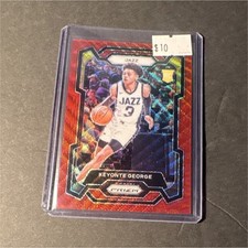 Panini 2023-24 Prizm Keyonte George Utah Jazz Rookie RC #127 Basketball Card. rookie card picture