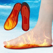 Unisex Heated Insoles USB Heated Shoe Foot Warmer Electrically Heating Insoles