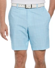PGA TOUR Mens Regular fit Golf shorts 42 Blue Check