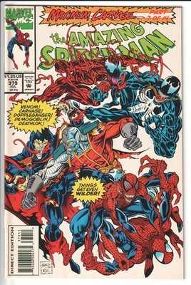 Amazing Spider-Man #379 Carnage Venom Cover 1993 NM 9.4