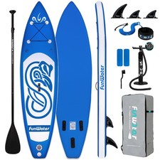 10' 31" 6" Inflatable Stand Up Paddle Board with Premium SUP Paddleboard Acce...