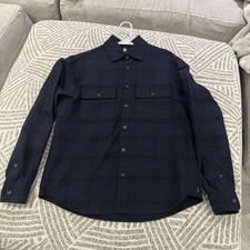 Hugo Boss Men s C-OWEN-2P-C1-243 Relaxed Fit Button Up Shirt Size Medium Navy