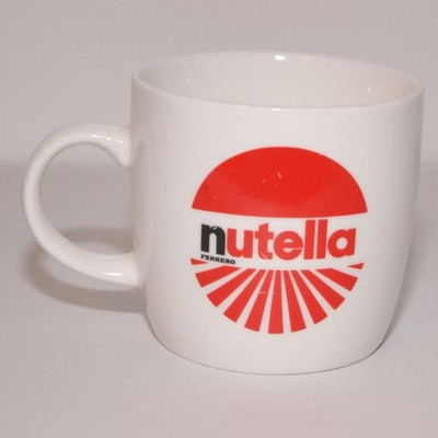 Nutella Ferrero Weiß Rot Schwarz Keramik Tee Kaffee Getränk Becher Tasse
