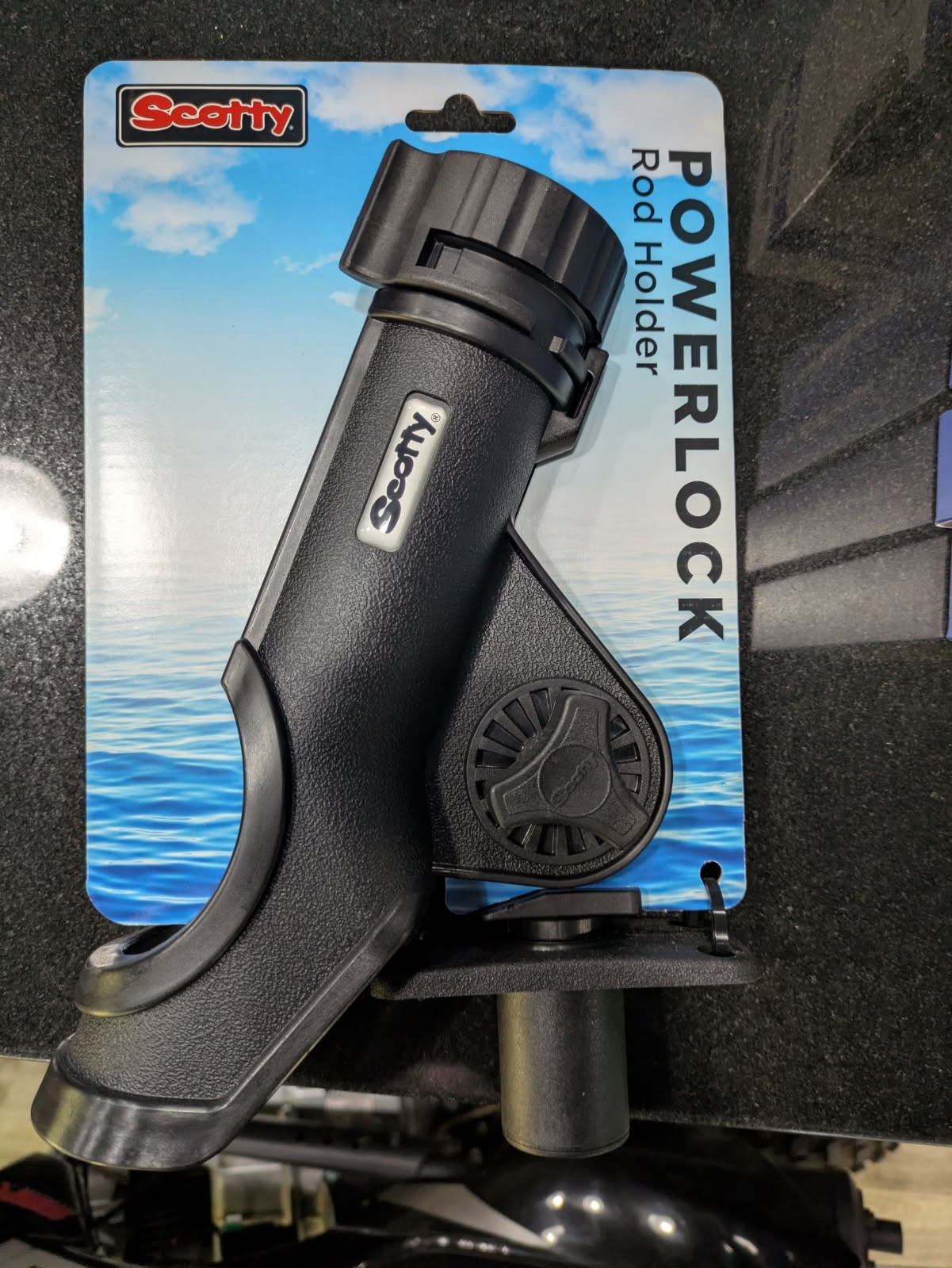 Scotty Powerlock Rod Holder Black w/244 Flush Deck Mount 231