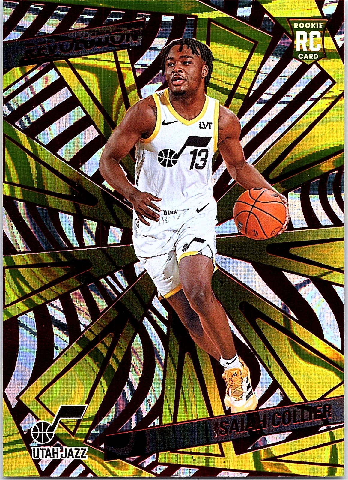 2024-25 Panini Revolution #144 Isaiah Collier Red Swirl