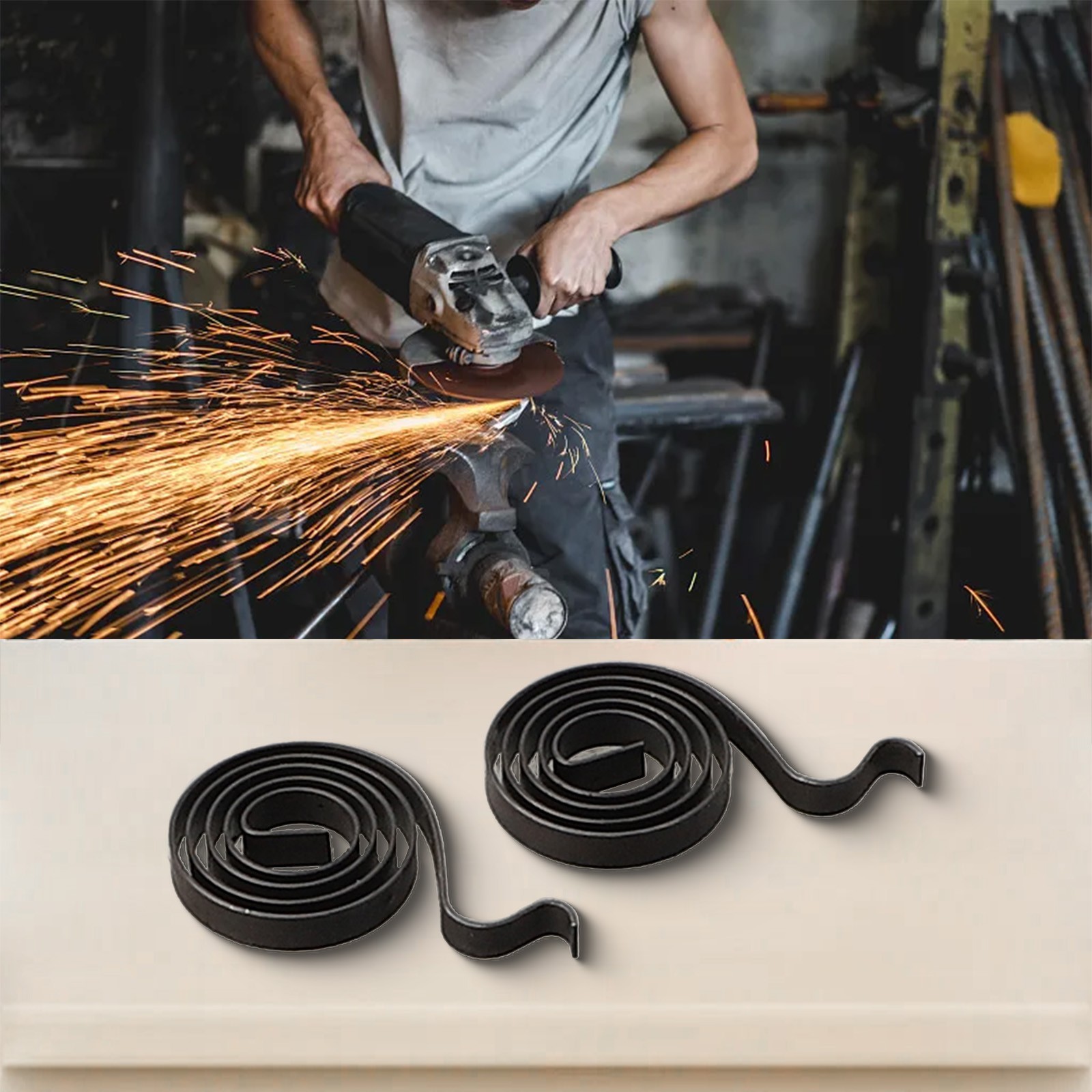 Springs 1 Pair 22.5 X 12 X 2.5mm Accessories Angle Grinder Carbon Brush