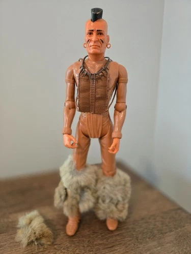 Vintage Marx Johnny West Fighting Eagle 12" Indian Mohawk Action Figure