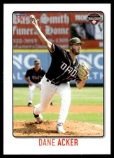 2023 Dane Acker Choice Minor League Rookie Card S2 Hickory Crawdads