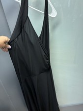 Michael Kors Black Ladies Sleeveless Faux Wrap Dress - Size 6