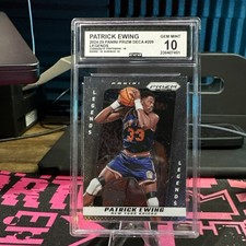 Panini Prizm Deca Patrick Ewing #209 Legends New York Knicks CGC 10