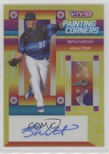 2022 Leaf Vivid Painting Corners Yellow 28/50 Brandon Walter #PC-BW1 Auto 4g8