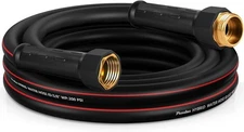 Short Garden Hose 10Ft X 5/8", NON-EXPANDABLE Heavy Duty Premium Flexible Water 