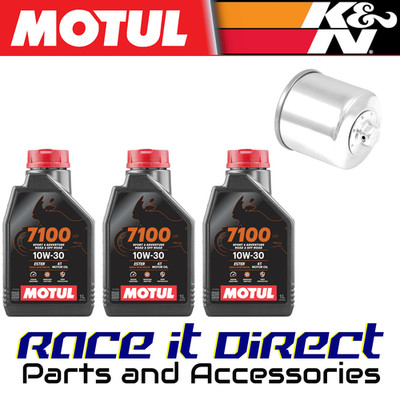Öl & Filter für Kawasaki KVF700 B Prairie 4x4 HG HD 2004-2005 Chr 7100 & K&N
