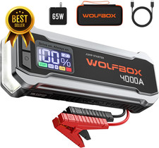 4000a Jump Starter 12v Portable Car Battery Booster 65w Charger Led Display 4000a Jump Starter 12v Portable Car Battery Booster 65w Charger Led Display