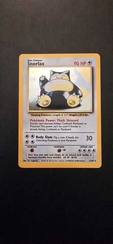Snorlax (ohne Symbol) Holo Rare Jungle 11/64 Pokemon Karte - WOTC 1999