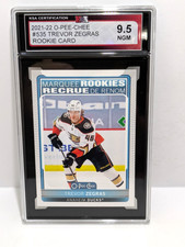 Trevor Zegras - 2021-22 O-Pee-Chee - KSA Graded 9.5 - Rookie Card - #535. rookie card picture
