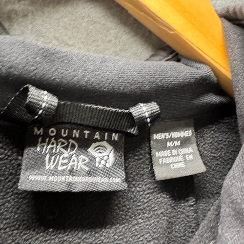 Mountain Hardwear Jacket Mens Medium Black Arlando Full Zip Pockets Fleece Lined - Picture 2 of 10