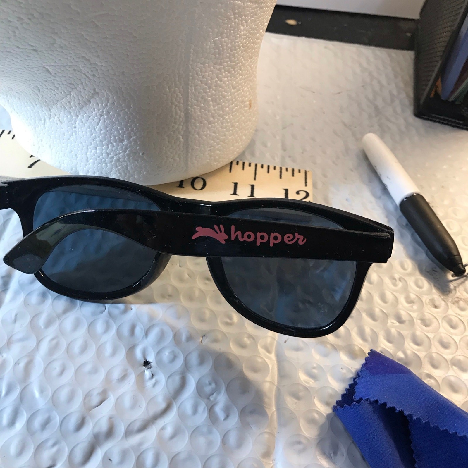 BLACK SUNGLASSES FRAMES ONLY STYLISH - image 4