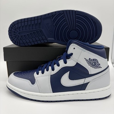 Nike Air Jordan 1 Mid Blue Void Pure Platinum Sneakers DQ8426-403