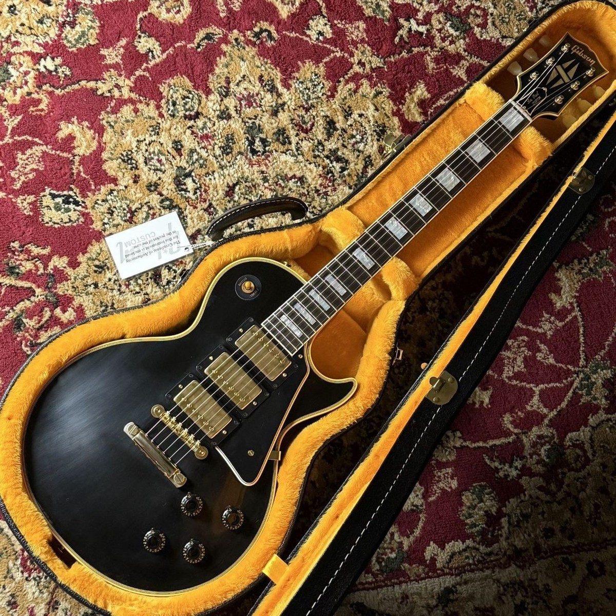 ギター GIBSON HC LES PAUL CUSTOM 1957 REISSUE Gibson Custom 1957 Les Paul Custom Reissue 3-Pickup VOS