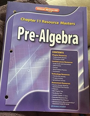 Glencoe Pre-Algebra Chapter 11 Resource Masters by unknown author