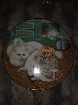 Vintage  Captive Audience  Country Kitties Plate Gre Gerardi Hamilton