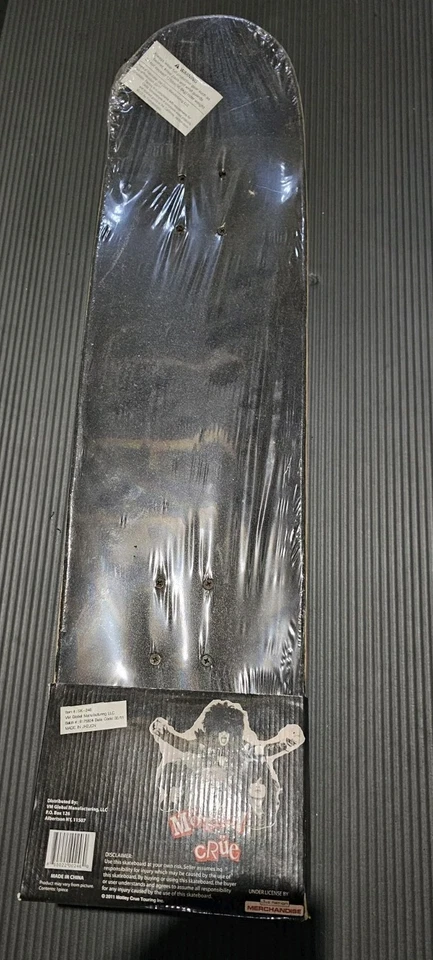 Monopatín sellado Motley Crue Dr Feelgood 2011 oficial Mick Mars Nikki Sixx Foto 2 de 3