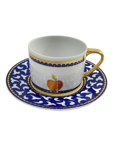 Bvlgari Rosenthal Dolci Deco Cup & Saucer Apple Porcelain