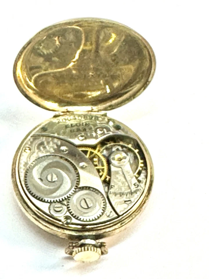 1918 Elgin Size 3/0 Working Ladies Pendant Pocket Watch Grade 418 Double Roller - Image 2 of 4